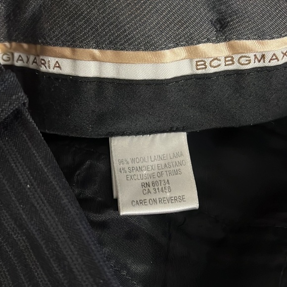BCBGMAXAZRIA Women’s Pinstripe  Wool Blend Trousers size 8 - Picture 9 of 10